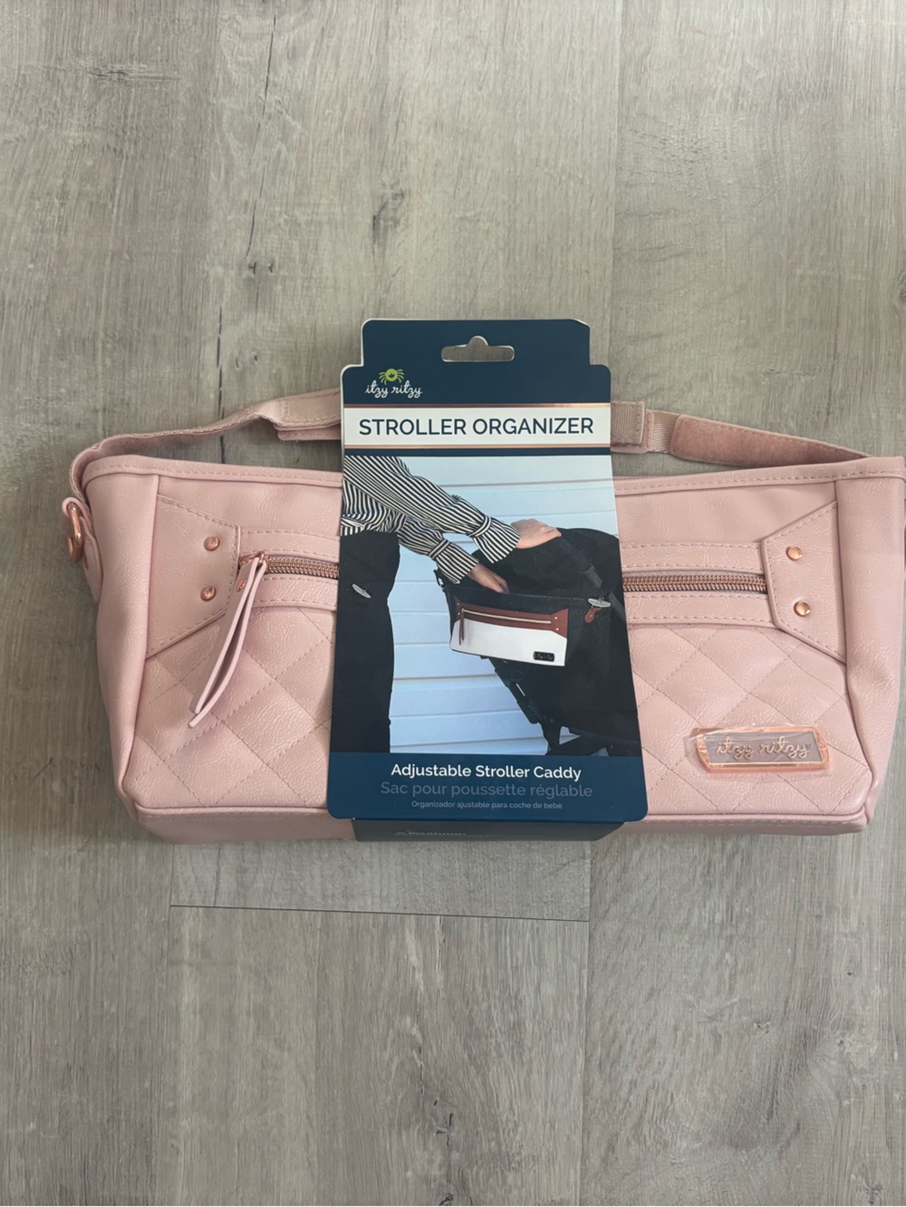Itzy Ritzy Stroller Organizer - Blush Pink
